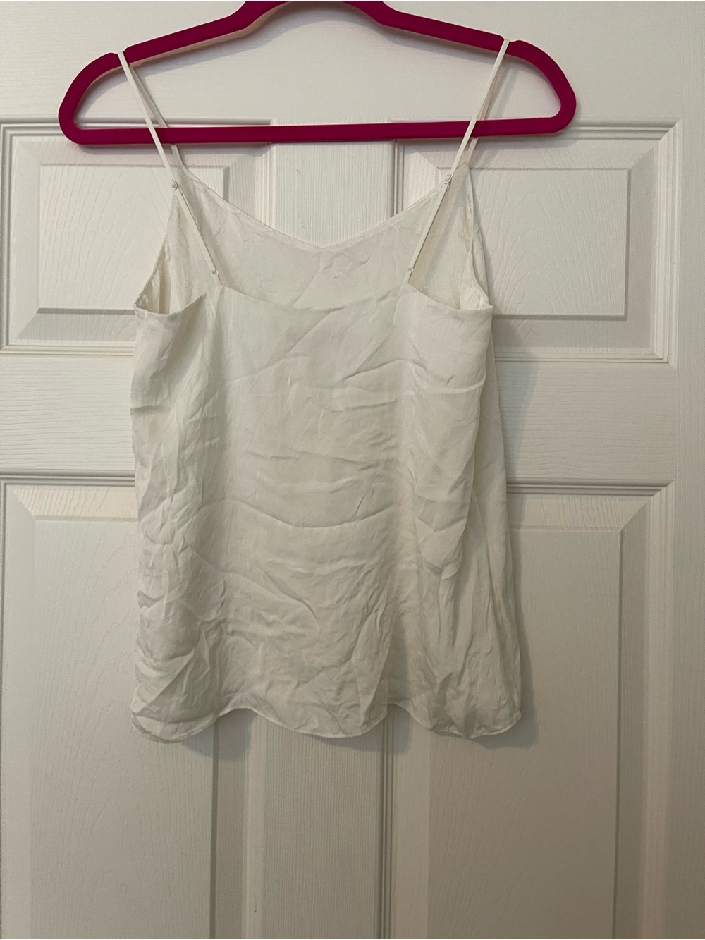 Quince Classic White Washable Silk Cami Tank Top - Timeless Women's Essential - Picture 2 of 4